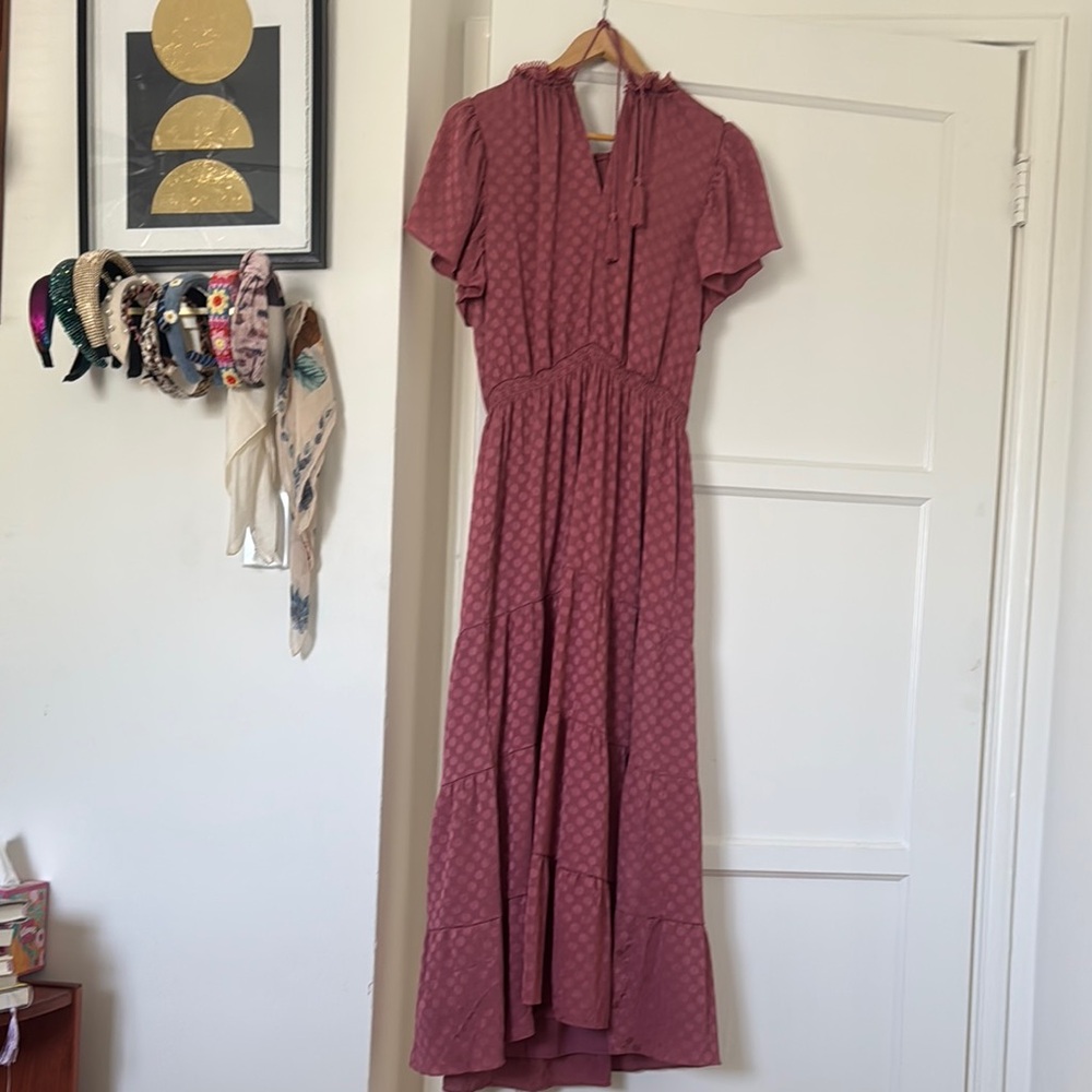 Max Studio Elegant Mauve/Deco Rose Maxi Dress - NWT
